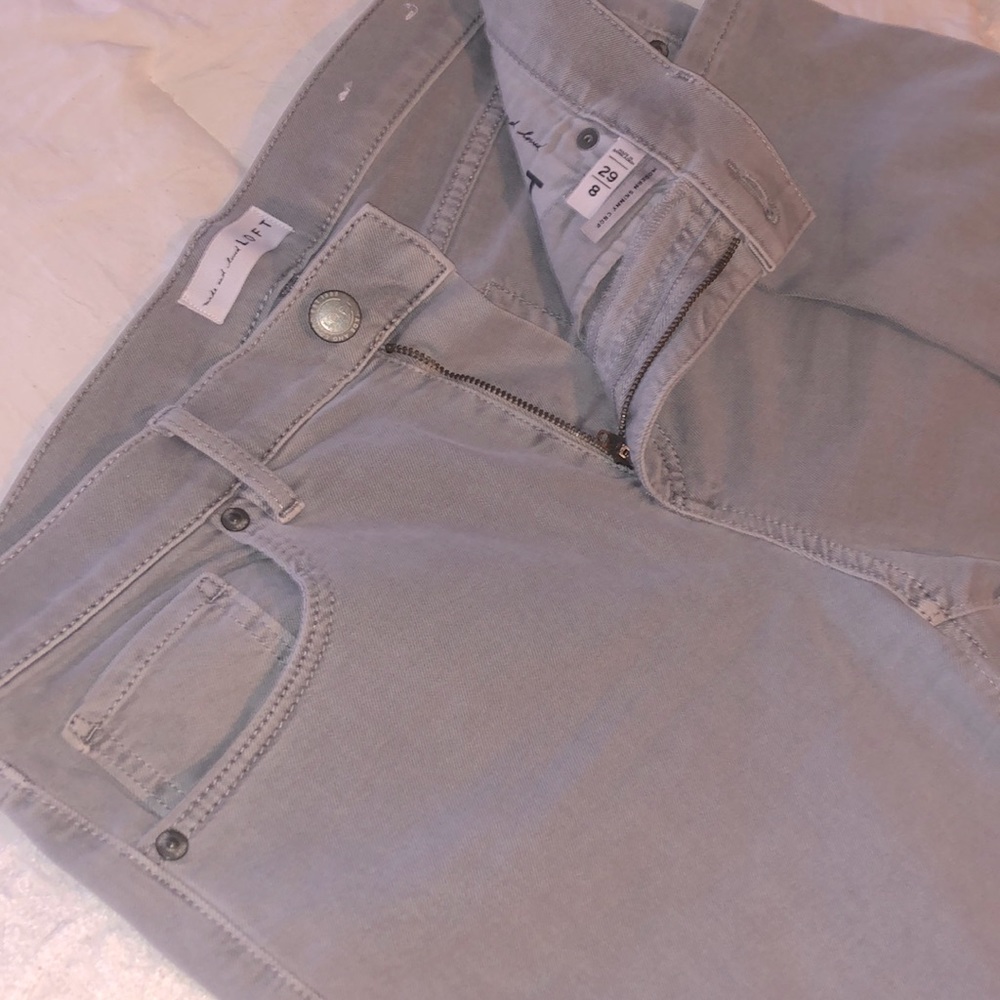 Loft skinny jeans light gray size 8/29